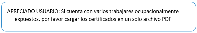 Aviso importante paracertificados en un solo archivo PDF