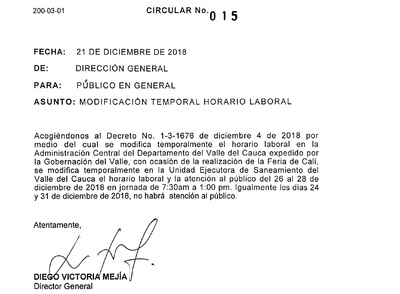 Modificación temporal de horario laboral