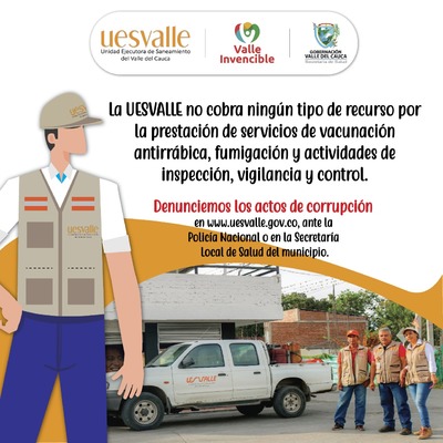 UESVALLE alerta a la comunidad sobre acciones de falsos funcionarios