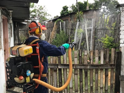 La UES VALLE realizó jornada de fumigación, vacunación antirrábica y educación sanitaria, en el corregimiento de sonso, zona rural del municipio de Guacarí