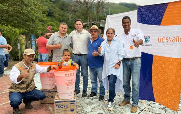 Familias del municipio de Obando se beneficiaron con la entrega de 72 filtros para el tratamiento del agua.